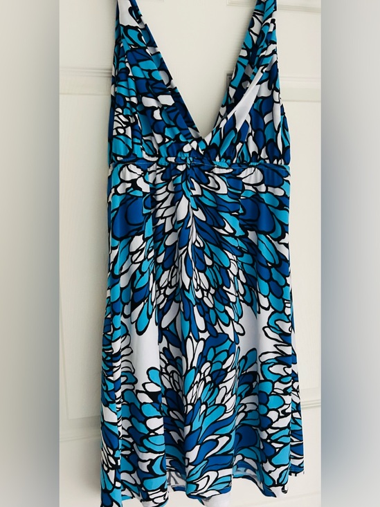 Jordan taylor collection Other - Jordan Taylor Blue & White Floral v neck beach Sundress
